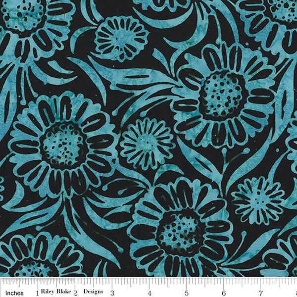 Batiks Ocean Garden Black Ink | Riley Blake Designs