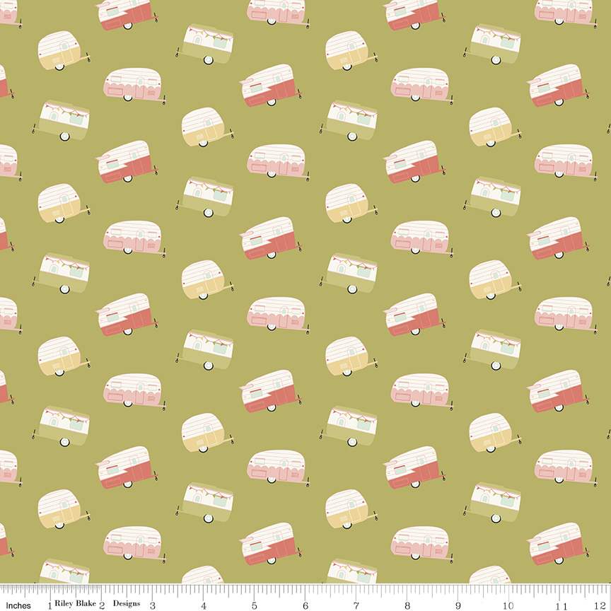 Joy in the Journey Campers Mint by Dani Mogstad a Riley Blake Designs Collection SKU#C10682
