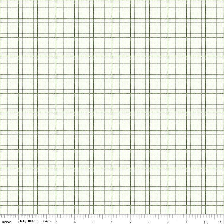 Journal basics graph paper green | riley blake designs