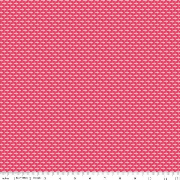 Flora No. 6 Geometric Raspberry | Riley Blake Designs