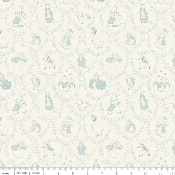 Peter Rabbit & Friends Toile in Cloud Peter Rabbit & Friends Toile in Cloud