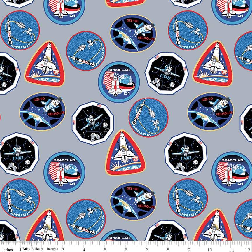 Riley Blake Out of this World with NASA C7800 Black Main Quilting