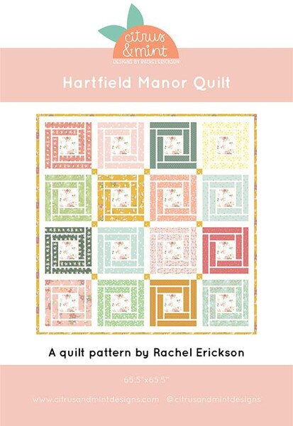 Citrus & Mint Designs Hartfield Manor Quilt Pattern | Riley Blake Designs