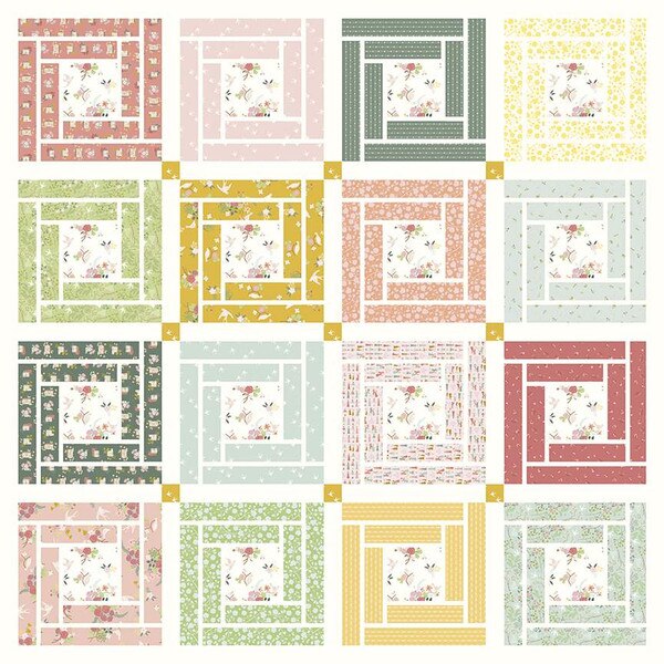 Citrus & Mint Designs Hartfield Manor Quilt Pattern | Riley Blake Designs