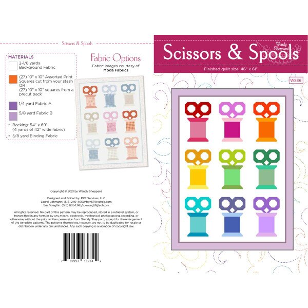 Wendy Sheppard Scissors & Spools Quilt Pattern | Riley Blake Designs
