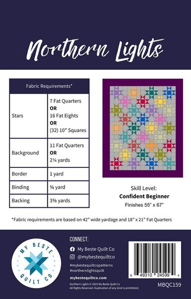 My Beste Quilt Co Northern Lights Quilt Pattern | Riley Blake Designs