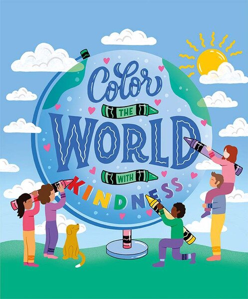 Colors of Kindness™ Color the World with Kindness Panel | Riley Blake ...