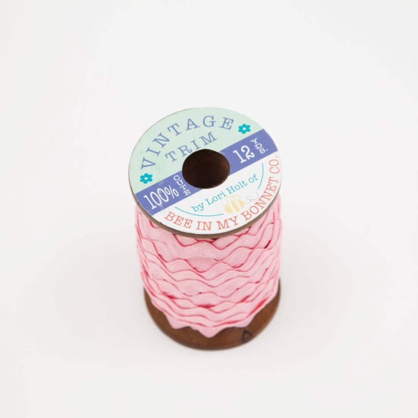 Lori Holt Vintage Trim Large Peony Wooden Spool | Riley Blake Designs