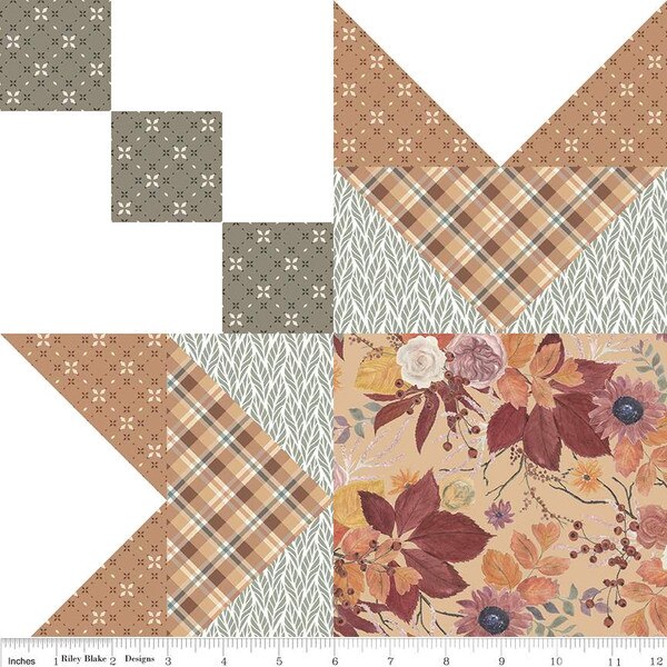 Wide Back Evening on the Prairie Garden Cloud | Riley Blake Designs