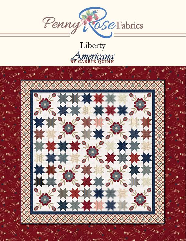 “Liberty” Free Patriotic Quilt Pattern designed by Carrie Quinn from Riley Blake Designs