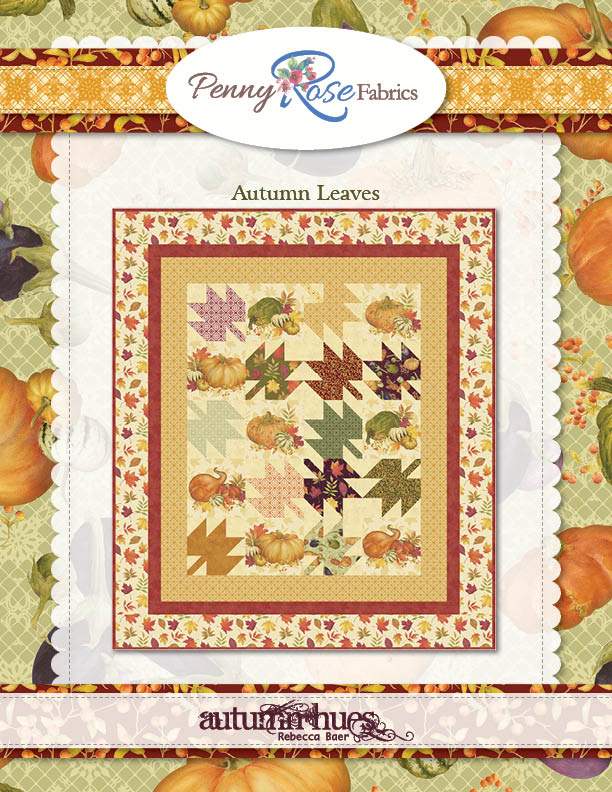 “Autumn Leaves” Free Autumn Quilt Pattern designed by Penny Rose Fabrics from Riley Blake Designs