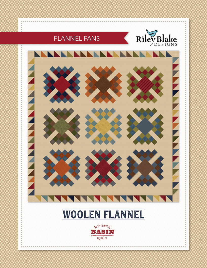 "Flannel Fans" is a Free Flannel Quilt Pattern designed by Buttermilk Basin Design Co. from Riley Blake Designs!
