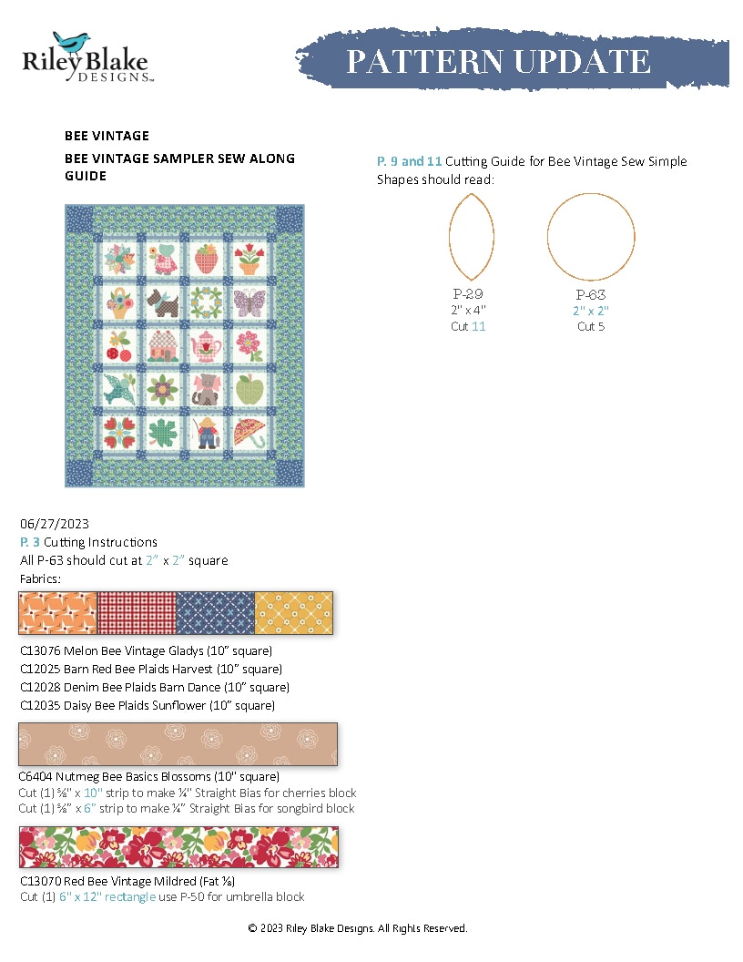 Riley Blake - Bee Vintage – Grandma's Attic Quilting