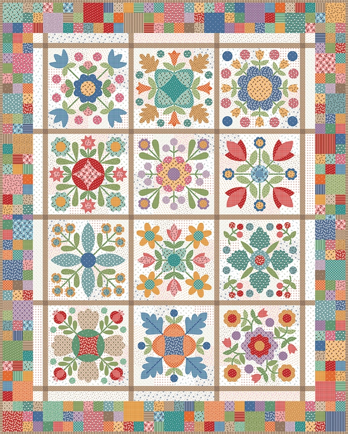 Painted Meadow Quilt Pattern | It's Sew Emma #ISE-260