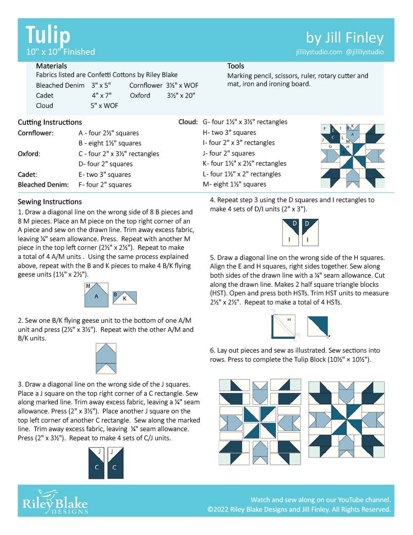 2022 RBD Block Challenge Patterns