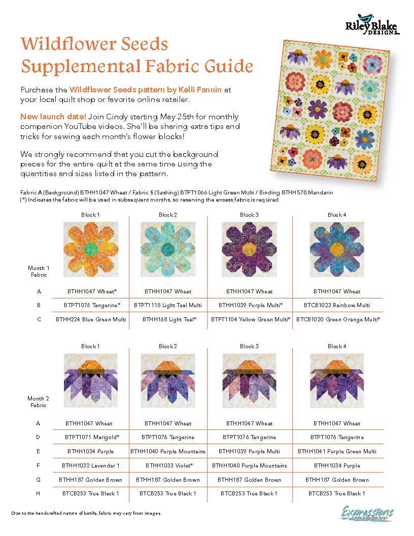 Wildflower Seeds Riley Blake Designs