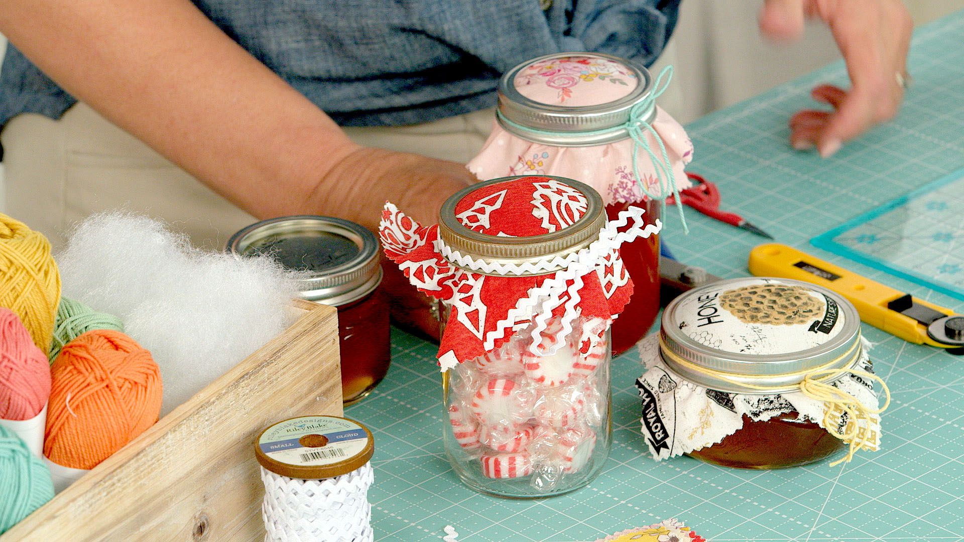 Fabric Jar Topper