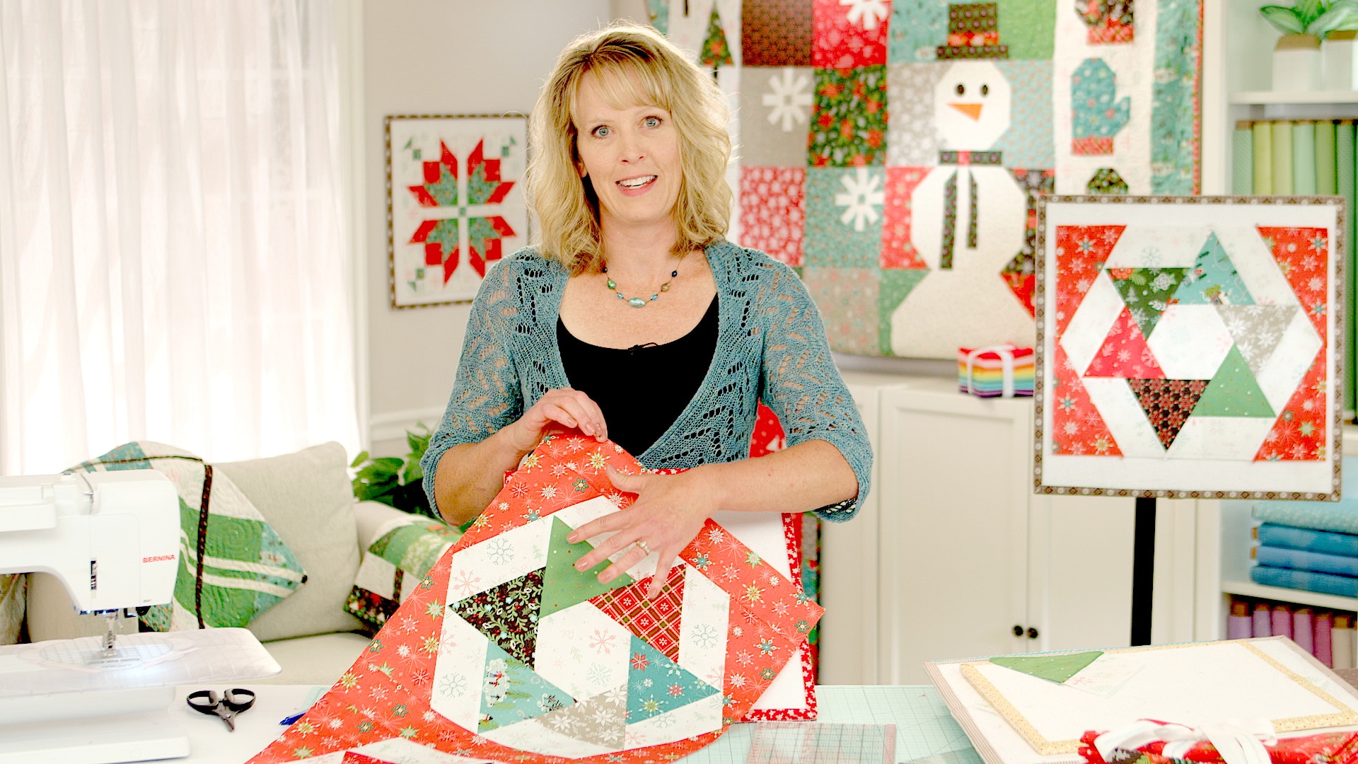 Spinner Block Table Runner